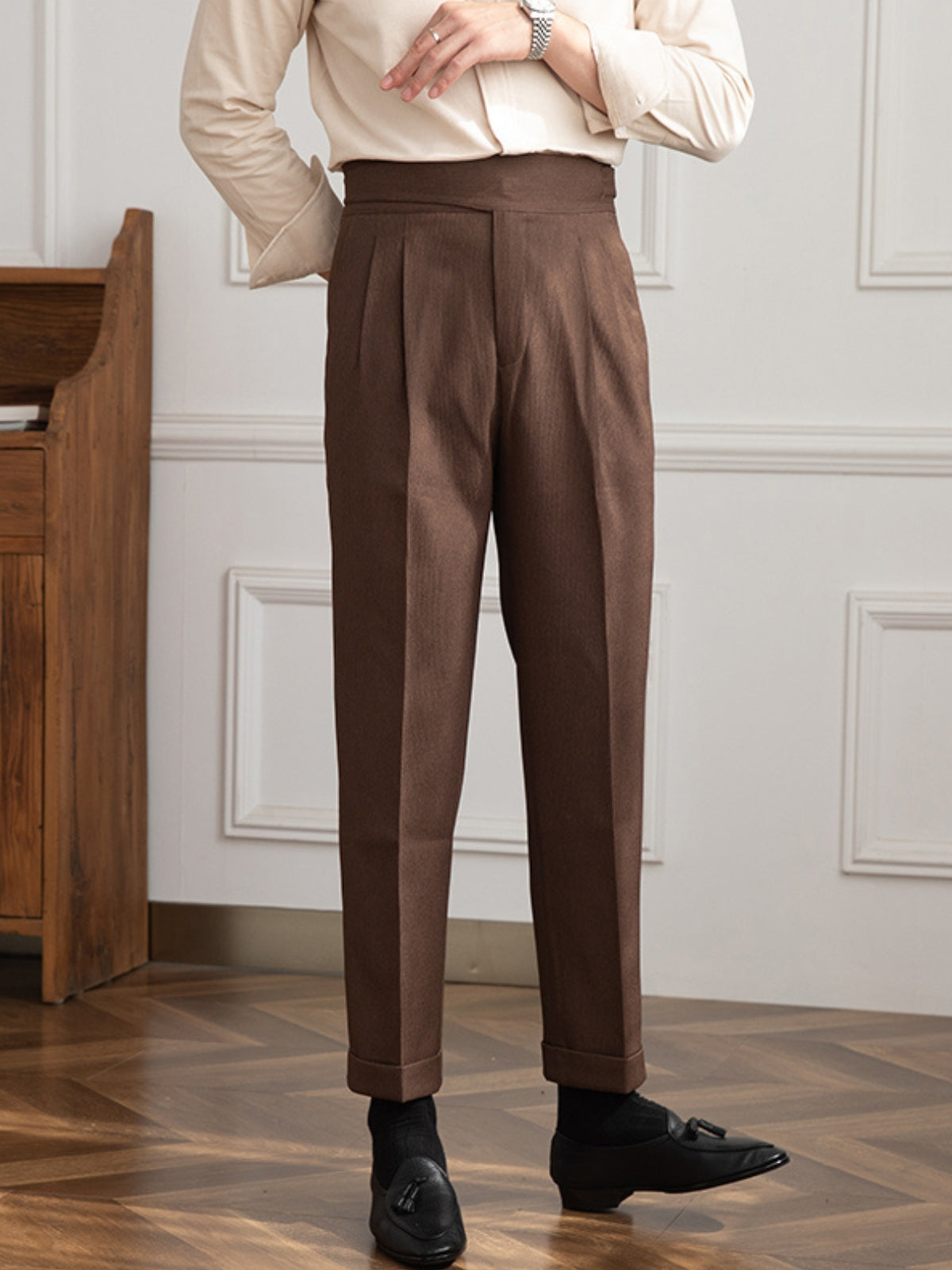 MV Old Money High Waist Gurkha Trousers