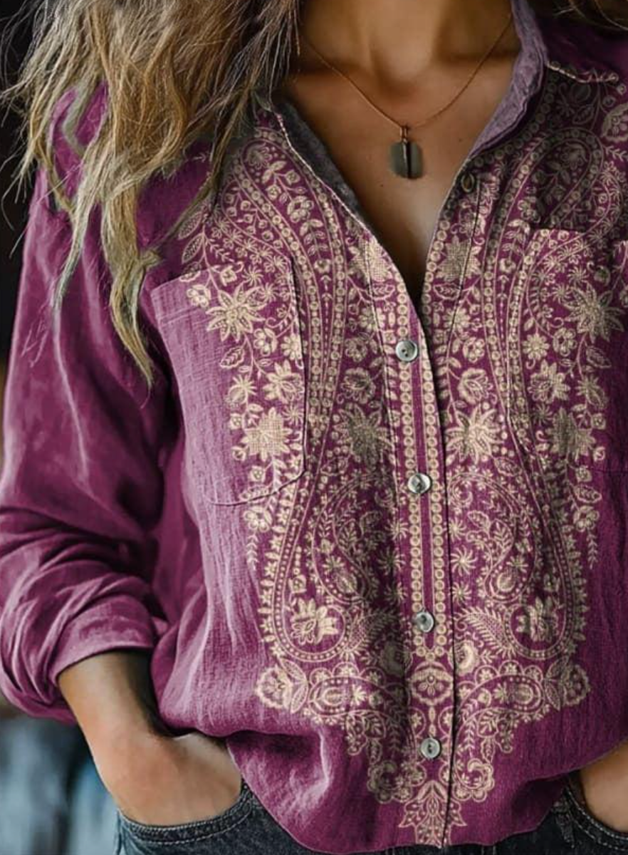 Stunning Collared Long Sleeve Shirt