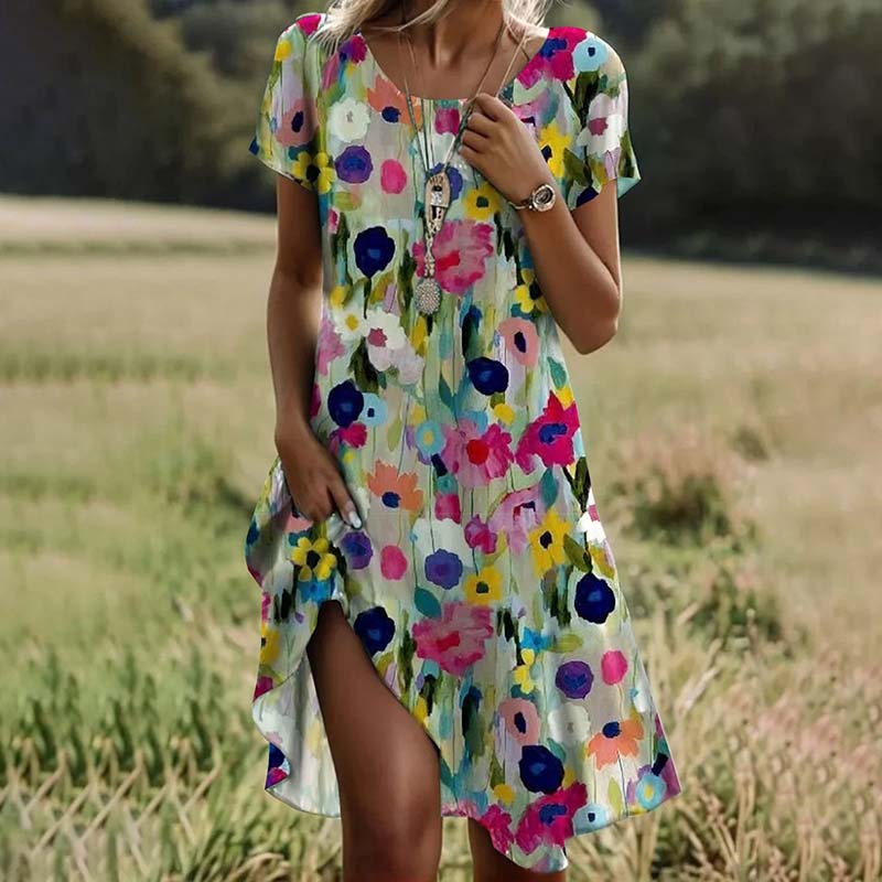 Aria™ - Colorful Floral Dress