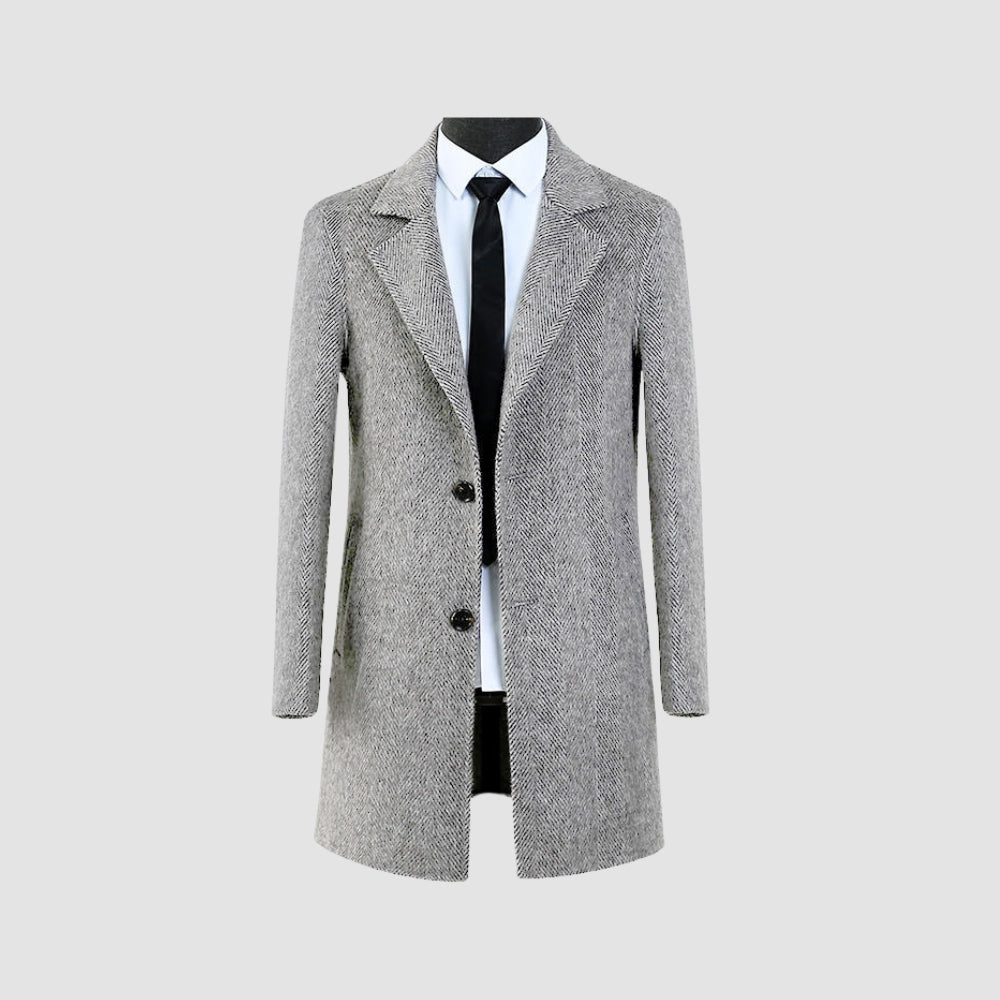 MV Mid-Length Woolen Cashmere Coat