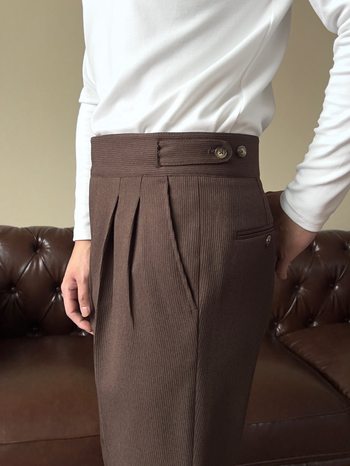 MV Old Money High Waist Gurkha Trousers