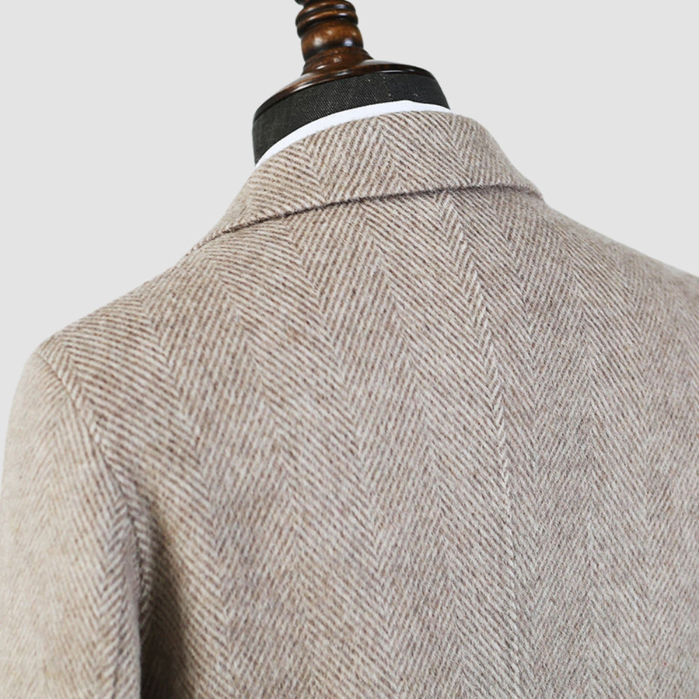 MV Mid-Length Woolen Cashmere Coat