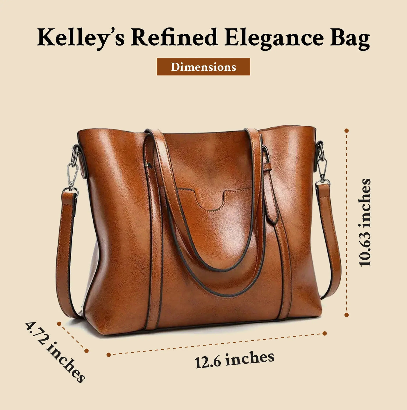 Kelley’s Refined Elegance | Luxury Leather Handbag