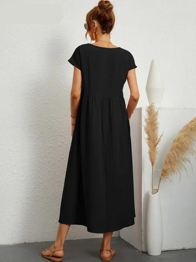 Ruby™ - Elegant essential dress in cotton and linen