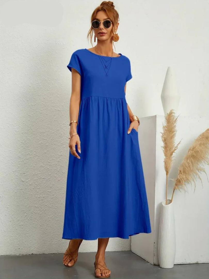 Ruby™ - Elegant essential dress in cotton and linen