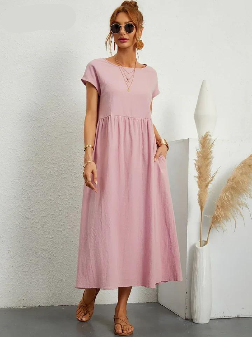 Ruby™ - Elegant essential dress in cotton and linen