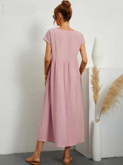 Ruby™ - Elegant essential dress in cotton and linen