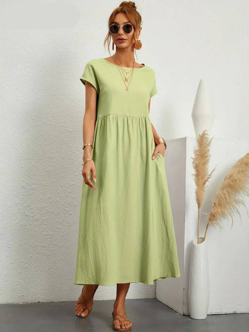 Ruby™ - Elegant essential dress in cotton and linen