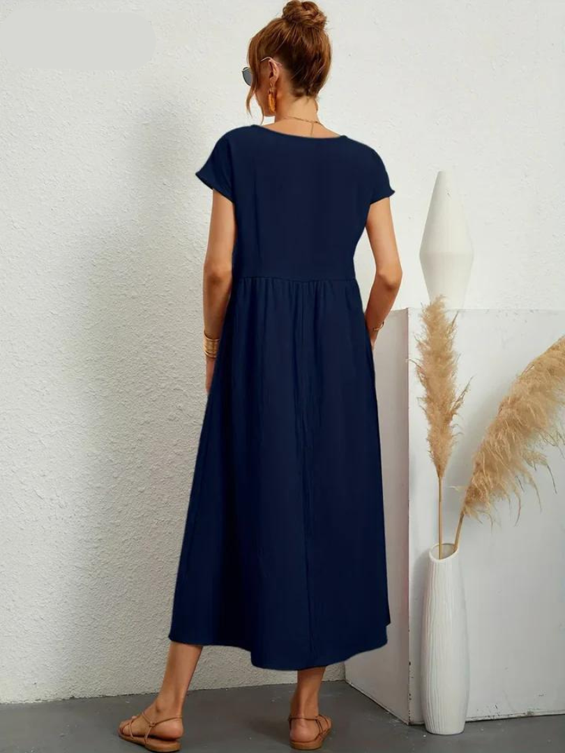 Ruby™ - Elegant essential dress in cotton and linen