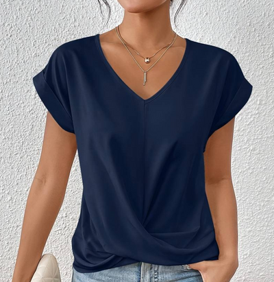 Claire - Elegant ladies V-neck shirt