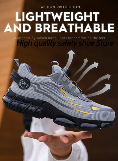 Bryce™ | Rotary Button Safety Trainer Shoes for Men