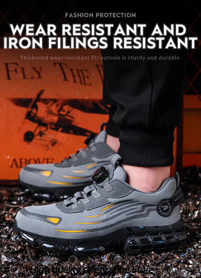 Bryce™ | Rotary Button Safety Trainer Shoes for Men