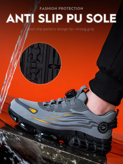 Bryce™ | Rotary Button Safety Trainer Shoes for Men