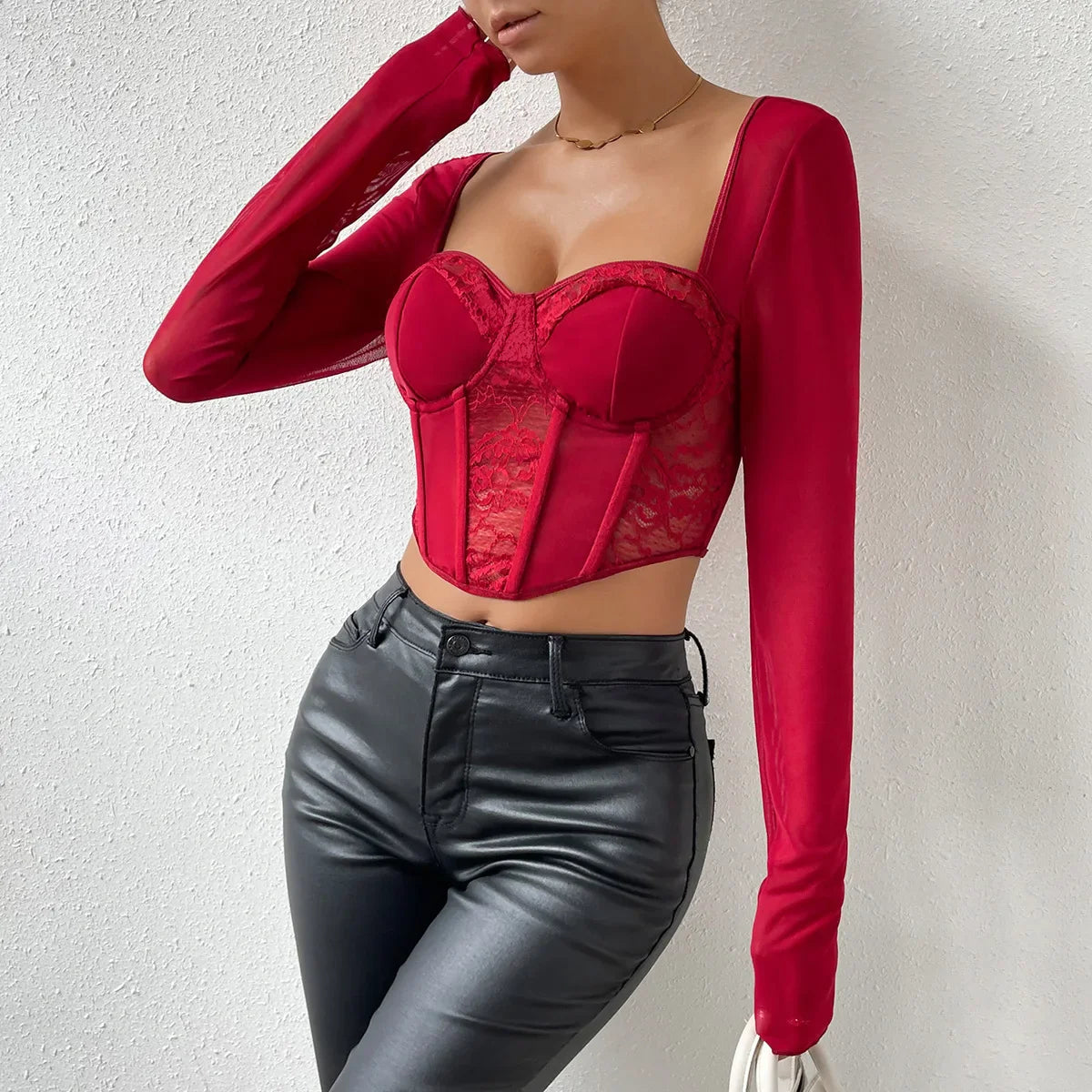 Mesh Crop Top