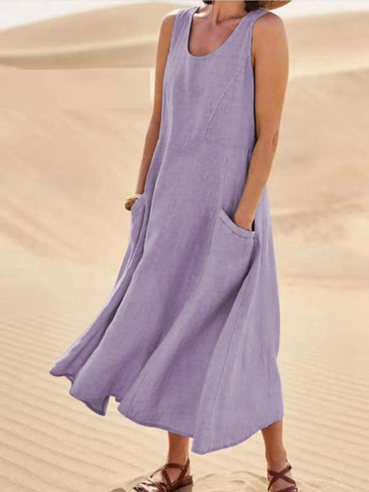 Emily - Elegant summer dress with tummy cover