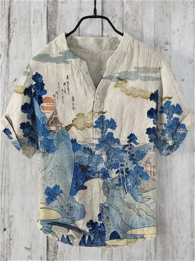 Allen™ | Artistic Linen-Silk Shirt