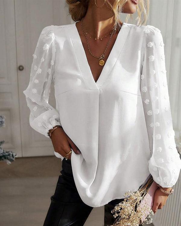 Classy Long Sleeve Plain Top