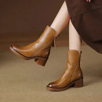 Grace™ | Leather Ankle Boots