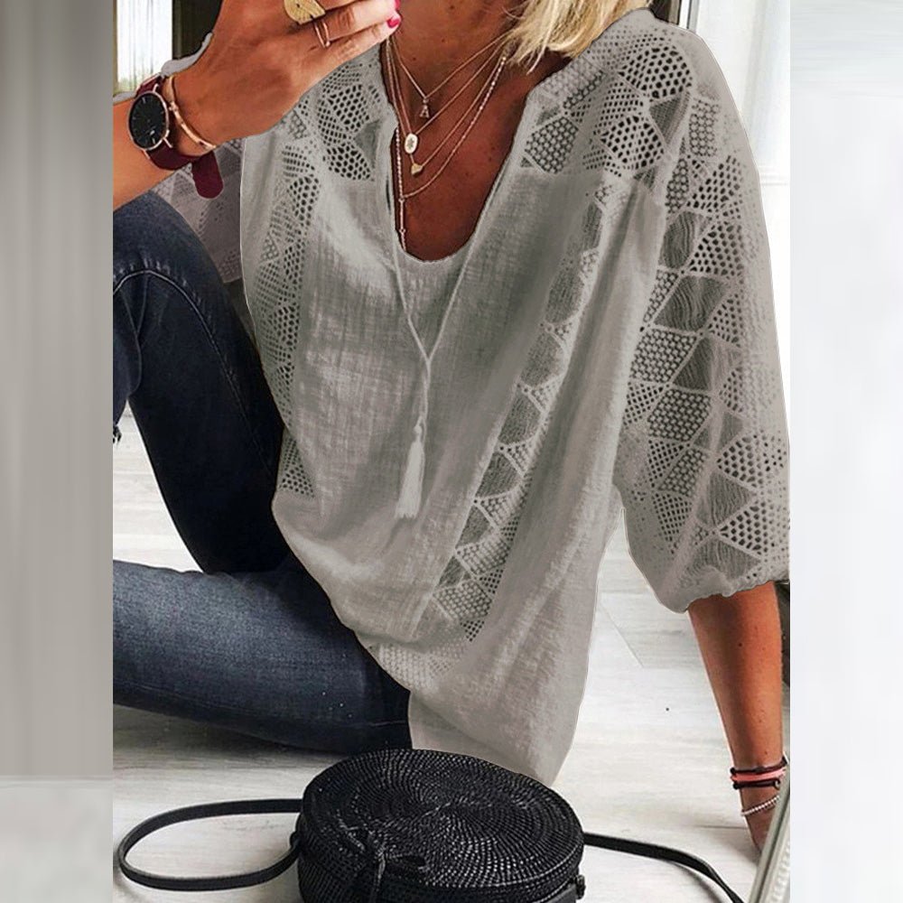 OLIVE™ - Chic Accent Blouse